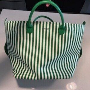 Cincha The Canvas Go-Tote - Green Stripe- Regular Size